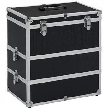Aluminium Make-up Case 37x24x40 cm Black