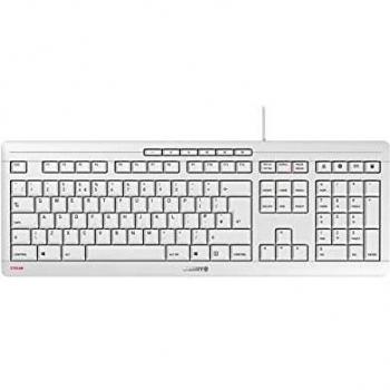 Teclado Cherry Stream USB QWERTY Inglés Blanco