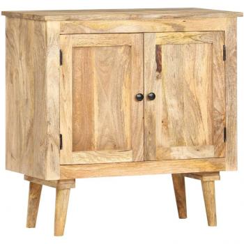 Aparador de Madera Maciza de Mango 75x35x75 cm Marrón