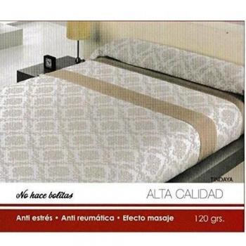( tindaya MARRON 90) JUEGO SÁBANAS 3X PIEZAS PIRINEO INVIERNO (grosor 100 g) CAMA 90 CON LARGO DE 190-200CM BAJERA ELÁSTICA, ENCIMERA Y 1X FUNDA ALMOHADA + PACK 3X TOBILLEROS REGALITOSTV (90_x_200_cm, MARRÓN SUAVE)