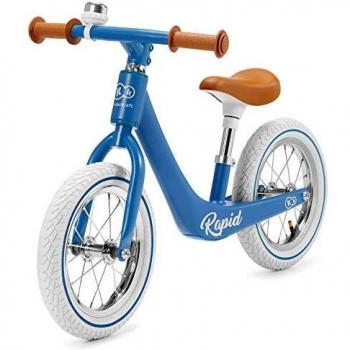 Kinderkraft Bicicleta sin Pedales RAPID, Sólida, Ajustable, Retro, Azul
