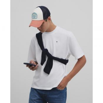 Camiseta comfort fit minilogo blanca para Hombre