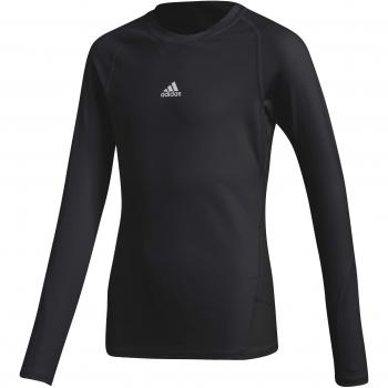adidas CW7324 Long Sleeved T-Shirt, Niños, Black, 910A