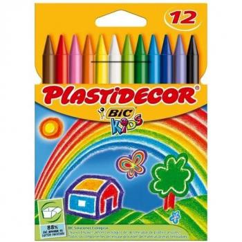 Ceras Plastidecor estuche de 12 unidades