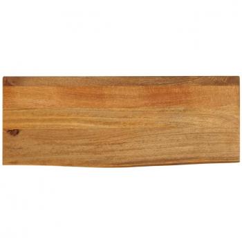 Tablero de mesa borde natural madera maciza mango 80x40x3,8 cm