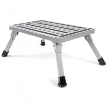 Escalera Plegable de Aluminio para Camping hasta 220 kg con Superficie Antideslizante