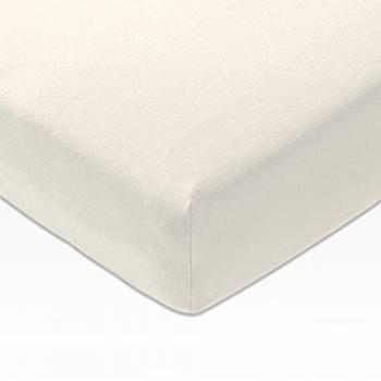Sábana Bajera Ajustable de Mako-Jersey Color Blanco, 90 x 200 cm – 100 x 200 cm