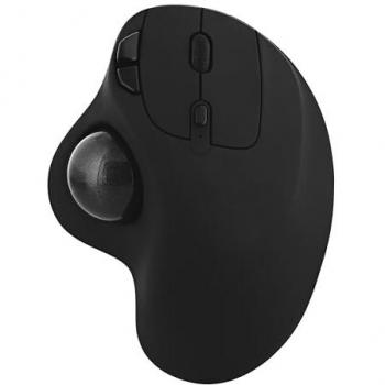 Ratón Trackball Recargable Inalámbrico Bluetooth DUAL CONNECT Ergonomico con 6 Controles - Negro