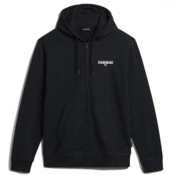 Napapijri Men's Black Zip-Through Sweatshirt, Size S