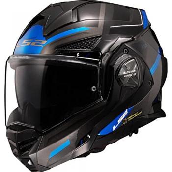 LS2 Casco Modular FF901 Advant X Spectrum Negro Gris Azul (M)