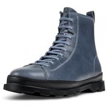 CAMPER Brutus Men's Ankle Boots - Grey, Size 44, Smooth Leather, Casual Style
