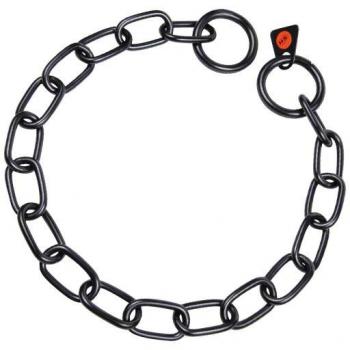 Collar Cadena Acero Inox Negro 3MM X 61CM. ESLABÓN CORTO