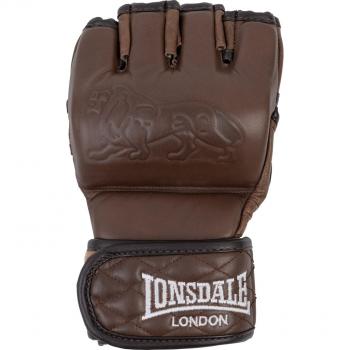 Lonsdale Vintage Leather MMA Training Gloves - Brown, Unisex, Size L-XL