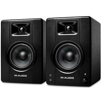 M-Audio BX4 Active Studio Monitor Pair - 120W Bi-Amplified 4.5 Speakers