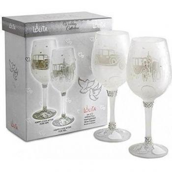 Lolita vino boda variación, His & Hers Gift Set Happy Ever After - Two Glasses