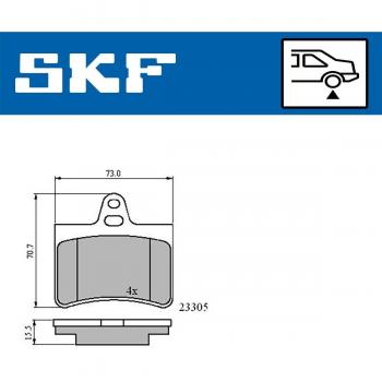 Pastillas de freno SKF VKBP 90400