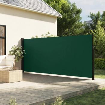Tienda de campaña lateral retráctil verde oscuro 180x600 cm