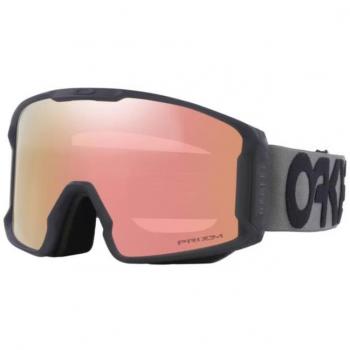 Oakley Line Miner L Ski Goggles - Matte Forged Iron with Prizm Rose Gold Iridium Lens