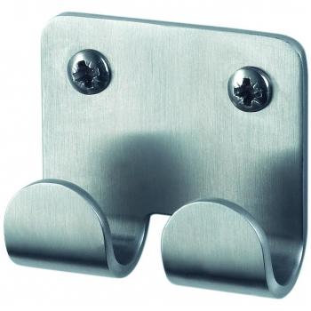 Haceka IXI Gancho Doble, Acero Inoxidable, Gris, 2.6x5.85x6.5 cm
