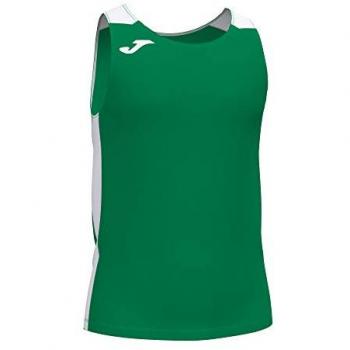 Camiseta tirantes hombre Record II verde blanco Joma