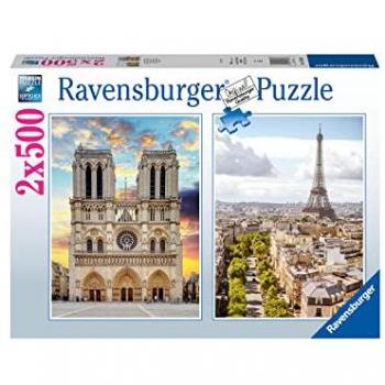 Puzzle Ravensburger París y Notre Dame 2 x 500 Piezas Adultos
