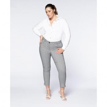 Pantalón Skinny con estampado de cuadros
