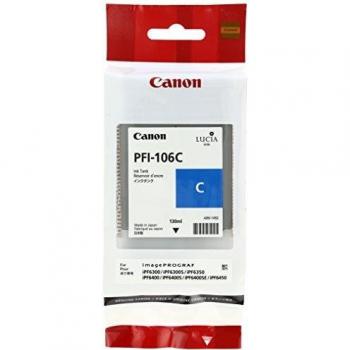 Canon PFI-106 Cartucho de Tinta Cian para iPF6400Se, iPF6300S, iPF6400S, iPF6300, iPF6350, iPF6400, iPF6450