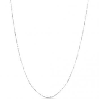 Collar Luxenter Cadenas de Plata Bañado en Rodio