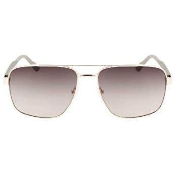 Calvin Klein CK22114S Men's Sunglasses Full-Rim Square Metal Frame Gold