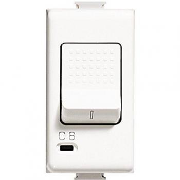 Bticino Matix - Interruptor Magnetotérmico Bipolar 1P+N 10A, Potencia de Interrupción 1500 A