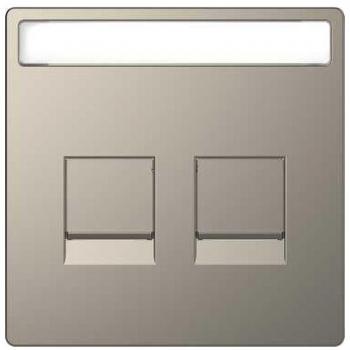 Tapa RJ45 doble Keystone Niquel Schneider DLife