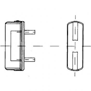 Luz de Matrícula HELLA 2KA 997 011-001 - Halógena - 12V - Montaje Exterior - Transparente - Izquierda/Derecha