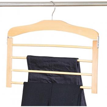 Kesper 16267 - Percha de madera para varios pantalones