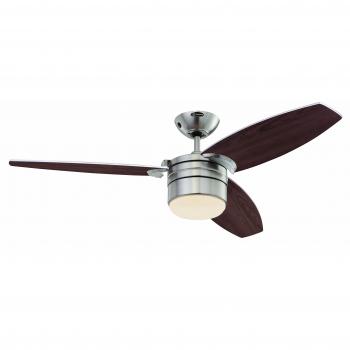 Westinghouse Lavada Ventilador de Techo R7s, 80 W, Cromo Satinado