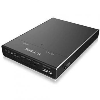 ICY BOX IB-2812CL-U3 M.2 SATA SSD Docking and Clone Station USB 3.2 Gen 1 Type micro-B Black