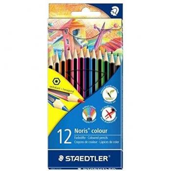 Staedtler 65283 Noris 185 - Estuche de cartón, 12 colores surtidos