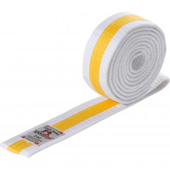 Danrho White/Yellow/White Budō Belt