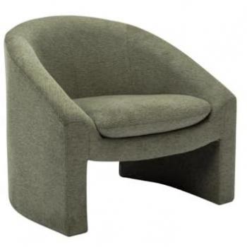 Sillón de Tela Verde OSSANA - 1 Plaza - Desmontable - Contemporáneo - Diseño