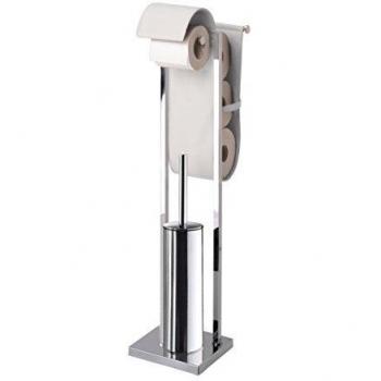 Manillons Torrent Auxiliar DE PIE - Cromo/Blanco | Modelo 6141 Accesorio para Cuarto de baño