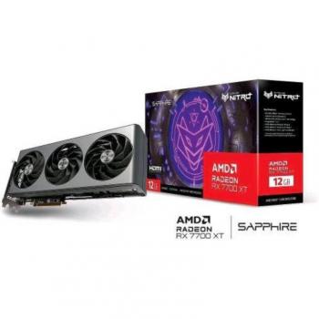 Sapphire NITRO+ Radeon RX 7700 XT Gaming OC 12GB GDDR6 PCIe 4.0, 192-bit, Dual HDMI, Dual DisplayPort, RGB Lighting, Triple Fan Cooling System
