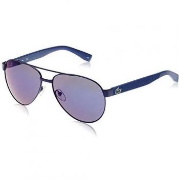 Lacoste L185S Classic Aviator Sunglasses - Blue, Size: 60x14x140mm, Metal, ONESIZE