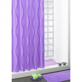 Gedy Electra Cortina, PVC, Lila, 0.03x180x200 cm