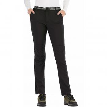 DENGBOSN Pantalones de Montaña Mujer Impermeables Invierno Calentar Pantalones Trekking Escalada Senderismo Softshell