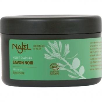 Najel - Organic Argan Oil Black Soap 180g - Cosmetics
