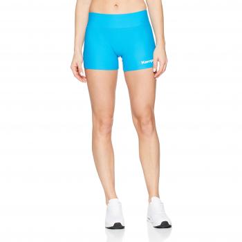 Kempa Performance Tight Pantalón Corto de Entrenamiento, Mujer, Azul, S