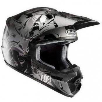 HJC 177175s Casco Moto, Negro/Gris, S