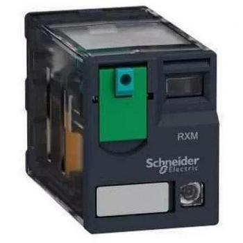 Schneider Electric RXM4AB2BD Relé De Miniatura Enchufable, Donde LED, 4 C/O Contactos, 6A Corriente Térmica Nominal, 24V CC