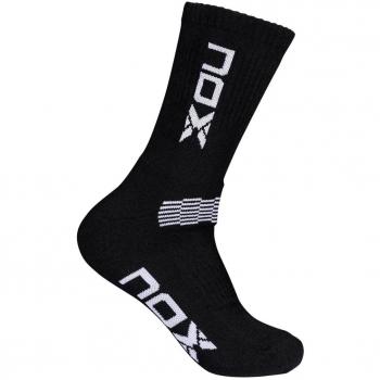 Calcetines Nox Hombre Padel Tenis Negro Blanco