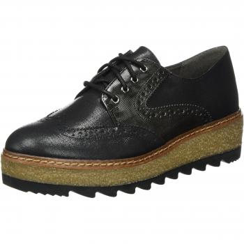 Tamaris 23618, Zapatos de Cordones Derby Mujer, Negro