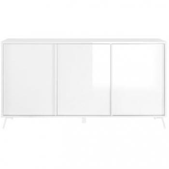 Aparador de 3 Puertas L156 cm - Calicosy City Blanco